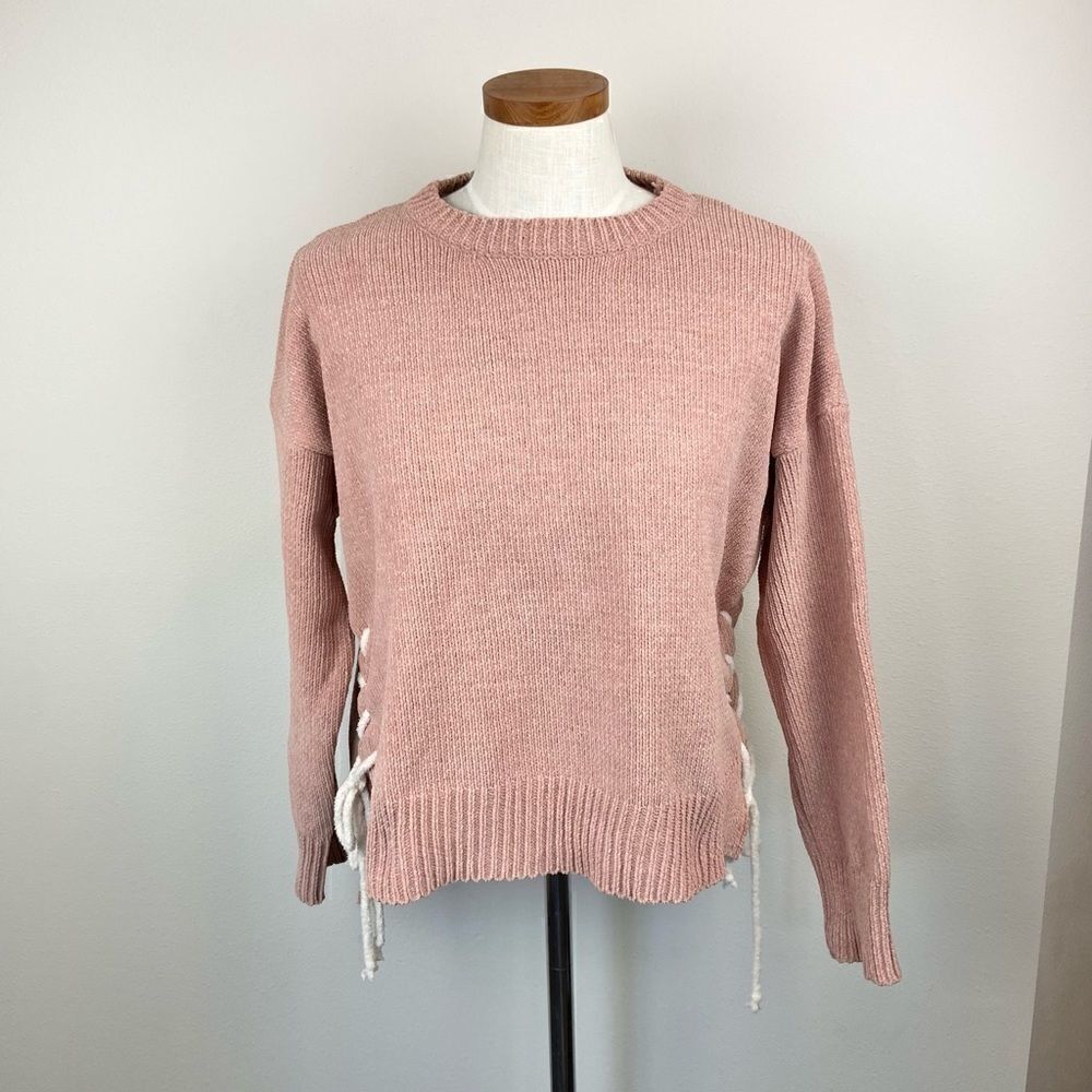 Pol Side Lace-Up Sweater